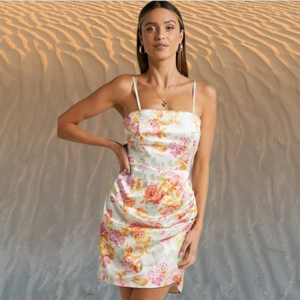 showpo floral mini dress Orla Mini Dress